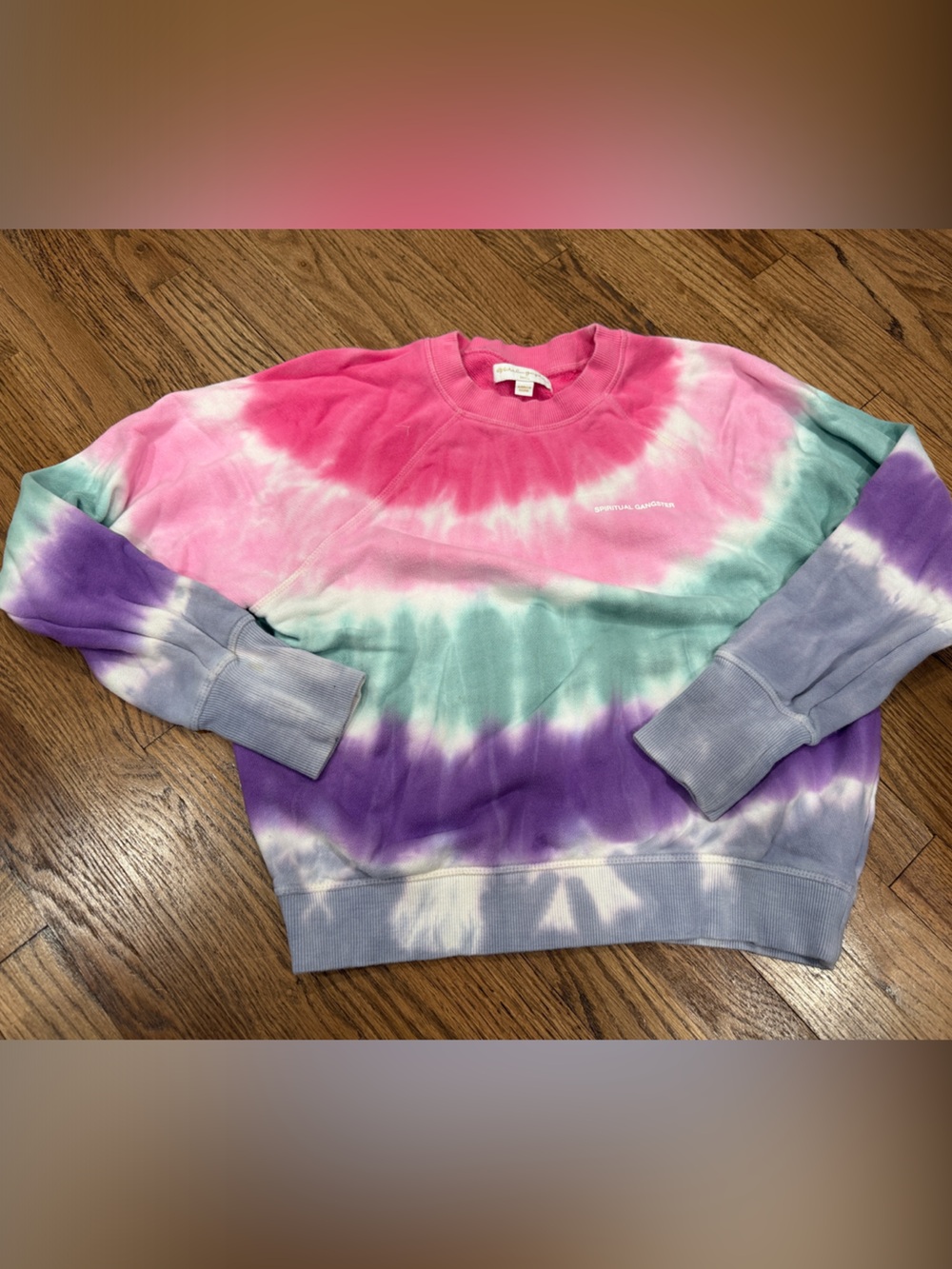 Spiritual Gangster Women's  Tie-Dye Crewneck Sweatshirt - Size Small